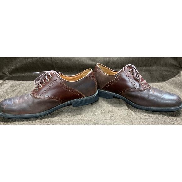 Johnston & Murphy Brown Leather Sheepskin Dress Shoes 10M Lace Up Waterproof XC4 main image 10